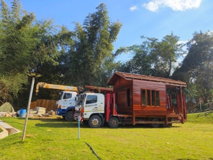 บริษัทรับจ้างขนส่งเบ้านสำเร็จรูปและของหนัก - รถเครนนครปฐม - โสภณเครนขนส่ง